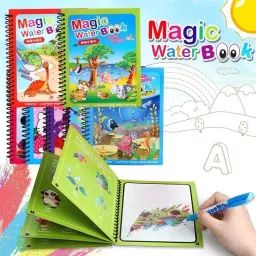 Reusable Drawing Magic Water Book and Pen Set for Kids Toddlers Gift Combo-37