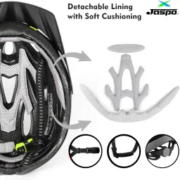 jaspo Robust Cycling Skating Helmet for Unisex with Detachable Visor, High-Density EPS Skating Helmet image 3