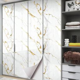 200 cm Gold Wave Wallpaper Self Adhesive Sticker-image-14