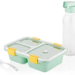 Lunch Box &Water Bottle Combo for Kids | 900 ml 3 Containers Lunch Box1000ml 3 Containers Lunch Box-image-9