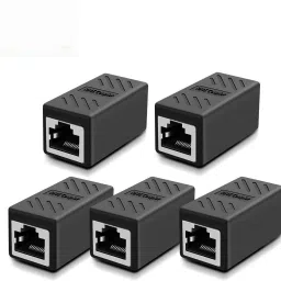 Sadow Pack of 5 Shielded RJ45 Ethernet Cable LAN Jointer Adapter Plug for Cat7 Cat6 Lan Adapter-14