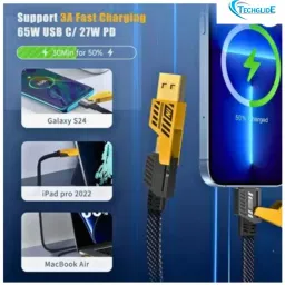 TECHGLIDE 4-in-1 Cable 1 m 65W Data Cable-001 image 2