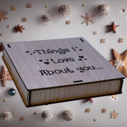14 Reason I Love About You Heart shap Puzzle Message card with Message Printed Greeting Card-image-51