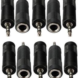 Microphone 6.35mm Female to 3.5mm Male Audio Connector Adapter Reducer Converter Straight XLR Patch Cable-image-100