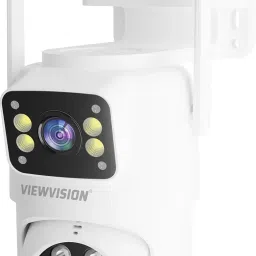 Viewvision AT-R2H 3MP+3MP Full HD Dual Lens 2-Strong Antina & 12-LEDs (360°) Pan/Tilt Wi-Fi Security Camera-26