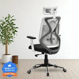 Rios Ergonomic Chair with 3 Years Warranty, Home Desk Office Chair, Mesh Office Executive Chair-image-97