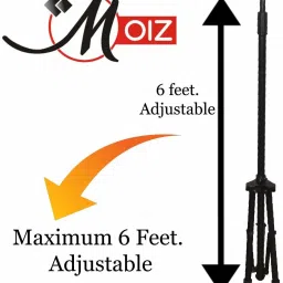 Moiz Projector Floor Stand Min.4ft - Max 6ft Adjustable from The Ground with Grip Belt (Tripod stand) Tripod image 4