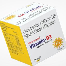 pharmazain life sciences Vitamin D3 60000 IU Capsule for Bone Joint Mental Health & Heart for Men & Women image 4