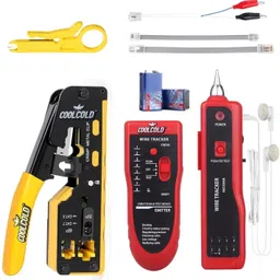 coolcold RJ45 Crimping Tool & Network Cable Tester Kit LAN Tester & RJ45 Crimping Tool Kit – Ethernet Cable Set Manual Crimper-picture-10