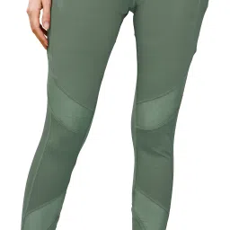 Self Design Women Green Tights-image-29