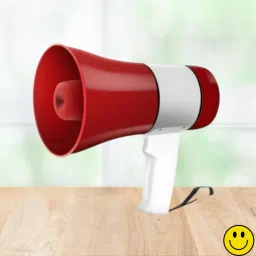 Handheld Megaphone with Siren, Microphone & Rechargeable for Outdoor EventsB104 Megaphone Portable Megaphone Siren Loudspeaker Function &Long Battery BackupT104 Outdoor PA System-picture-36