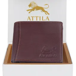 attila Men Casual Brown Genuine Leather RFID Wallet-picture-21