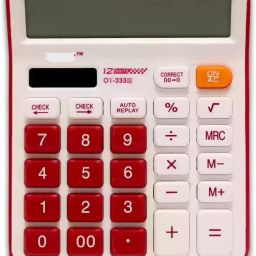 A Superb Soft Keys Calculator OT-333 Maroon 12Digit OT-333 Maroon Basic Calculator-image-0
