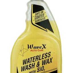 wavex Waterless Wash & Wax with SiO₂, Clean, Shine &Protect, Instant Car Cleaner 650ml Combo-picture-6