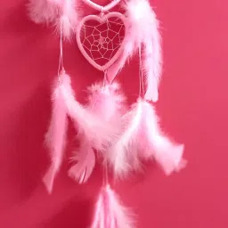 DIWALI SPECIAL Heart Design Dream Catcher Handmade Wall Art for Bedrooms, Office, Balcony, Outdoors, Garden, Home Wall, Hanging Design, Dreamcatchers Brings Positive Energy Cotton Dream Catcher-image-97