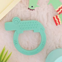 Tiny Bites Zoobie Baby Silicone Teether with Soft Edges and Choke-Free Design Teether-image-28