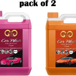 Car wash Shampoo with Extra Foaming for Car Care & Cleaning rose + org(10 LTR) Car Washing Liquid-image-56
