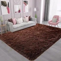 shag weaving Peach Polyester Runner image 2
