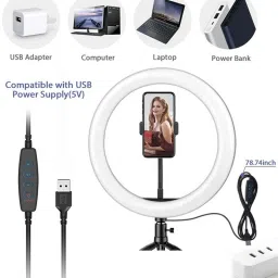 Planetoid 10 inch USB charge New Selfie Flash Ring Light||Mobile Selfie Flash Light Ring Flash-picture-1