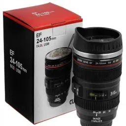 Camera Lens Shape Stainless Steel Coffee Mug-image-24