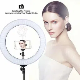 Webilla Selfie Ring Light Remote Control 3 Light Modes 11 Level Brightness Dimmable 3 Modes For Live Strieaming, LED Makeup Ring Light, Ring Flash image 3