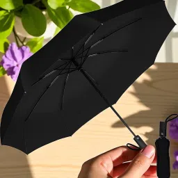 en,Women,Kids,Girls,Boys - 3 Fold with Auto Open and Close Umbrella (Black)_34 Umbrella-image-82