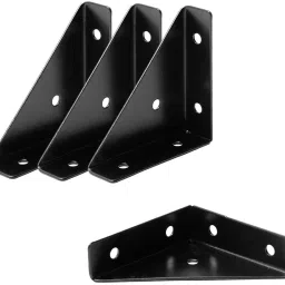 Steel L Brackets Corner Braces 4Pcs Right Angle Shelf Support 6 cm x 4 cm Shelf Bracket-38