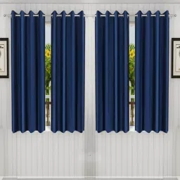 153 cm (5 ft) Polyester Semi Transparent Window Curtain (Pack Of 4)-image-21