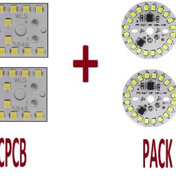 6 Pcs 9 Watt MCPCB & 6 Pcs 9 Watt DOB White LED Bulb Raw Material Light Electronic Hobby Kit-image-69