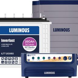 luminous Inverlast ILTT20060 Battery 160ah 60 Months Warranty PowerSine 1100 with Trolley Pure Sine Wave Inverter-picture-14