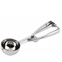 clomana Best Stainless Steel Ice Cream Scoop /ice cream scooper ,kitchen tools,Easy Handheld Ice Cream Serving Scoop (Pack of 1) Stainless Steel Cutlery Set image 2