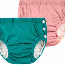 Reusable Swimming Pants for Kids Unisex Swim Diaper Set (0-36 Months) Pack of 2-25