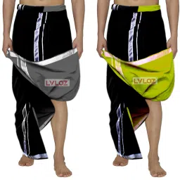Lvloz LV-2WY-44 Solid Men Dhoti-image-34