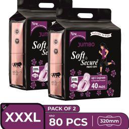 JUMBO MAXI DRY PAD COMBO Sanitary Pad (Pack of 80) Sanitary Pad-image-32