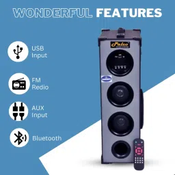 palco sound system M2000 Single Tower Multimedia Speaker System with Remote, USB, AUX & Echo Mic 40 W Bluetooth Home Theatre image 4