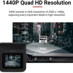 70mai A400 Dual Channel,2K 1440p Front & 1080p Rear,Night Vision,G-Sensor In-car Camera System image 4