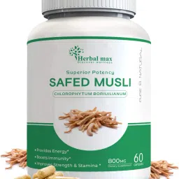 Safed Musli Extract Capsule for Strength, Immunity & Stamina 800mg- 60 Capsule-image-21