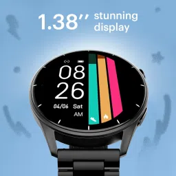 Noise Crew 1.38 Round Display with Bluetooth Calling, Metallic finish, IP68 Rating Smartwatch image 2