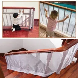 safe-o-kid Pack of 1 - Strong Fine Mesh Fall Prevention Safety Net image 4