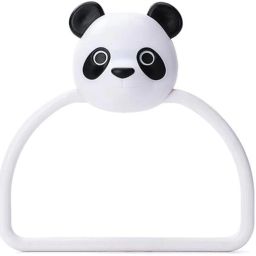 Wall-Mounted Self Adhesive Plastic Towel Ring for Bathroom and Kitchen White Panda Towel Holder-image-43