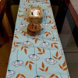 akira Embrace the contemporary elegance of our Modern Dandelion Design Table Runner, measuring 12 72 inches.-picture-20