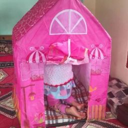 Pretend House Tent for Toddlers – Pink Pop-Up Tent for Girls-image-77