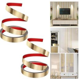 16.4+16.4= 32.8 ft Metal Trim Wall Strip Mirror Finish for Wall Cieling Floor Pack of 2-19