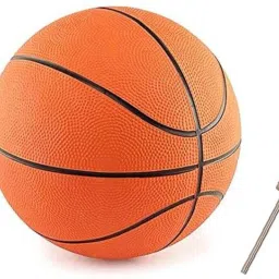 Rubber Indoor/Outdoor Basketball with air fill needle Basketball - Size: 3-picture-14