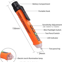 inertia Voltage Alert Pen Non-Contact Electric Power Detector Electrical Testing Pen Digital Voltage Tester image 2
