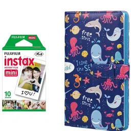 FUJIFILM Instax Mini 10X1 Instant Film With 96-Sheets Sea ShellAlbum For Mini Film Roll-image-71