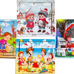 Indian Seasons Jigsaw Puzzle Packof4 Summer, Winter, Monsoon & Spring For Kids-image-29
