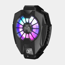 Cubonic X Memo DL05 Temperature Display RGB Cool Lights Adjustable to all Smartphones 1 Fan Cooling Pad-3