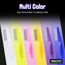 buraq Pets Flea Comb for Cat & Dog For Removing Fleas Basic Comb forCat, Dog, Mouse, Hamster, Dog & Cat image 5