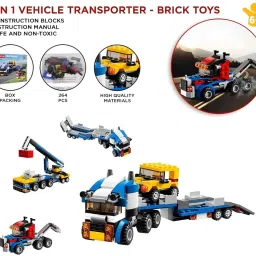 sr toys Architect 3 in 1 Transporter Building Brick Block for Kids image 2